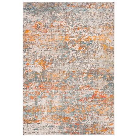 Safavieh 9 x 12 in. Madison Collection Rectangle Rug Grey & Orange MAD460F-9